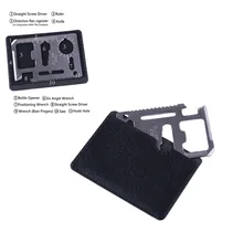 11 в 1 инструменты для выживания на природе, охотничий Военный Набор, многофункциональный нож, чехол для кредитных карт, карманный нож