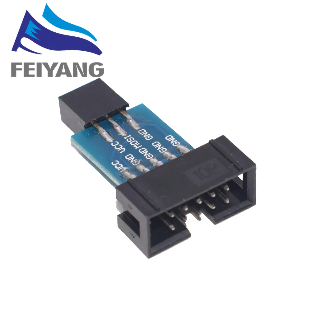 1 шт. 10Pin до 6 Pin плата адаптера+ USBASP USBISP AVR программист USB ATMEGA8 ATMEGA128 ATtiny/CAN/PWM 10Pin провода модуль DIY