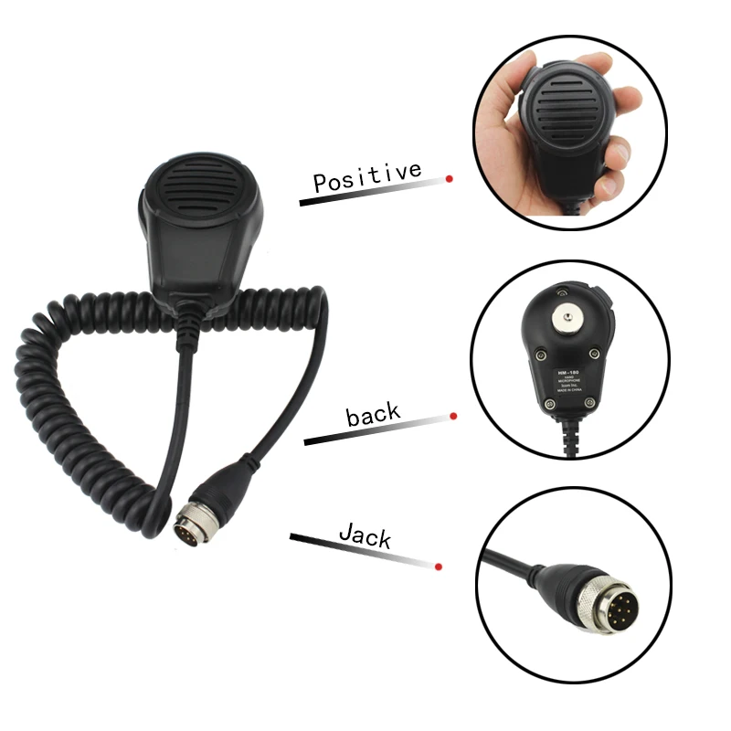 Ручной микрофон HM-180 Динамик микрофон для ICOM IC-M700 IC-M710 IC-M700PRO IC-M600 радио Ручной микрофон