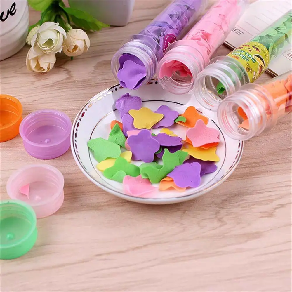 Jabón Rosa portátil de colores, flor antibacteriana, tubo de papel de viaje, práctico, jabón de papel de baño, herramientas de cuidado de limpieza de manos, 1 ud.