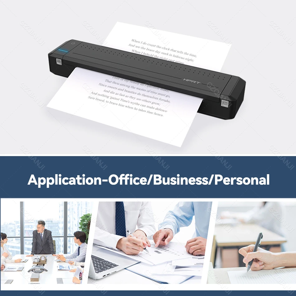 Buy Wholesale China Hprt Mt800 300dpi Wireless Bt4.0 A4 Portable Usb  Document Pdf Business Mini Printer For Home Mobile Phone Android Ios & Wifi  Thermal Portablet Mobile Phone A4 Printer at USD