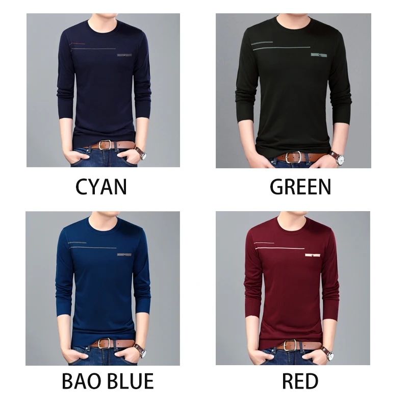 Promo Men Brand Basic Sweater Men Clothes 2020 Autumn Winter Sweater Thick Warm Pullover Men Business Casual Pull Homme Sweaters