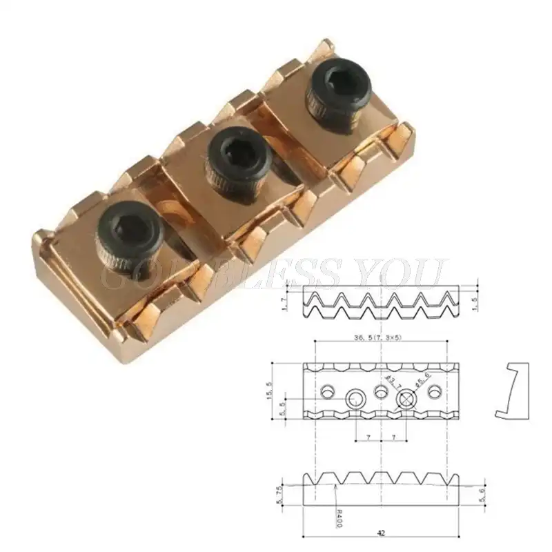 Хромированная гайка для электрогитары 42 мм фиксирующая Гайка Для Floyd Rose запертый
