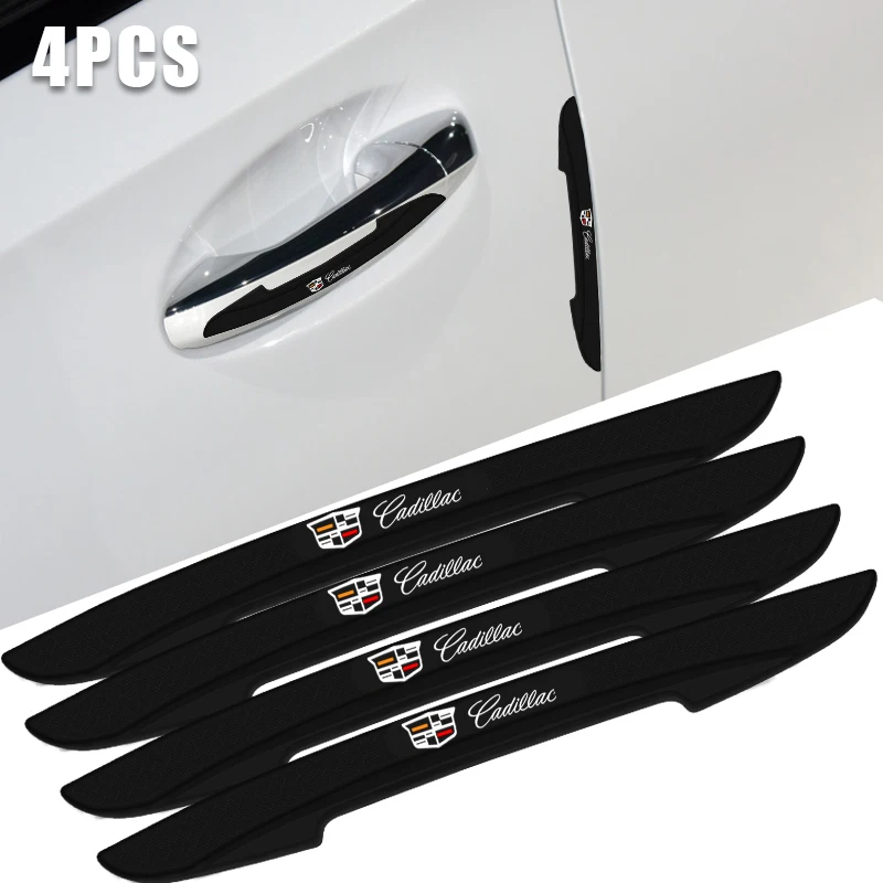 4Pcs Decorative stickers for modified car door side anti-collision strips For Cadillac Escalade CTS DTS STS XTS ATS BLS SLS XLR |