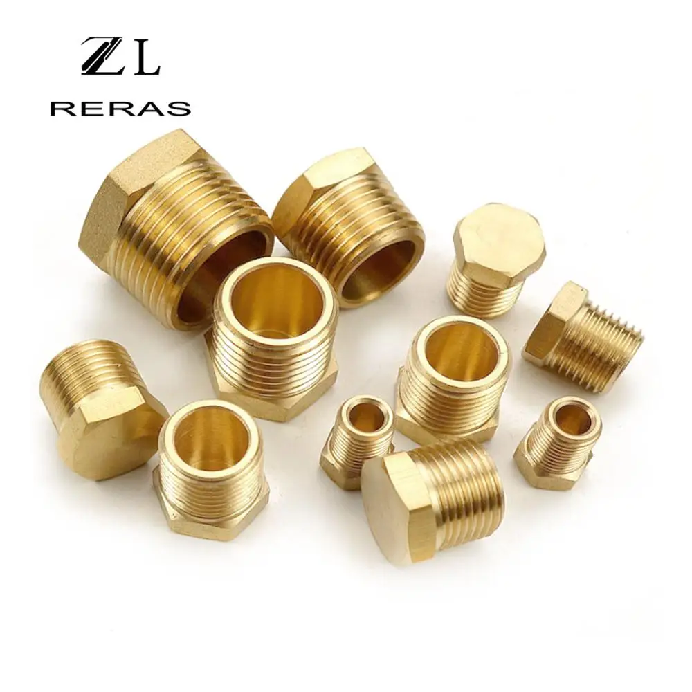 Латунная Труба 1/8 &quot1/4&quot 3/8 &quot1/2&quot 3/4 &quotМужская резьба медная Шестигранная