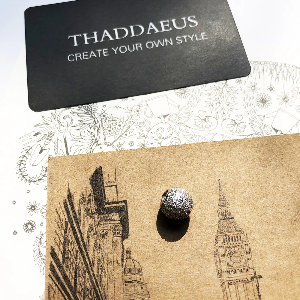 비즈 화이트 포장 브랜드  & CZ 유럽 쥬얼리 액세서리 여성 및 남성을위한 선물