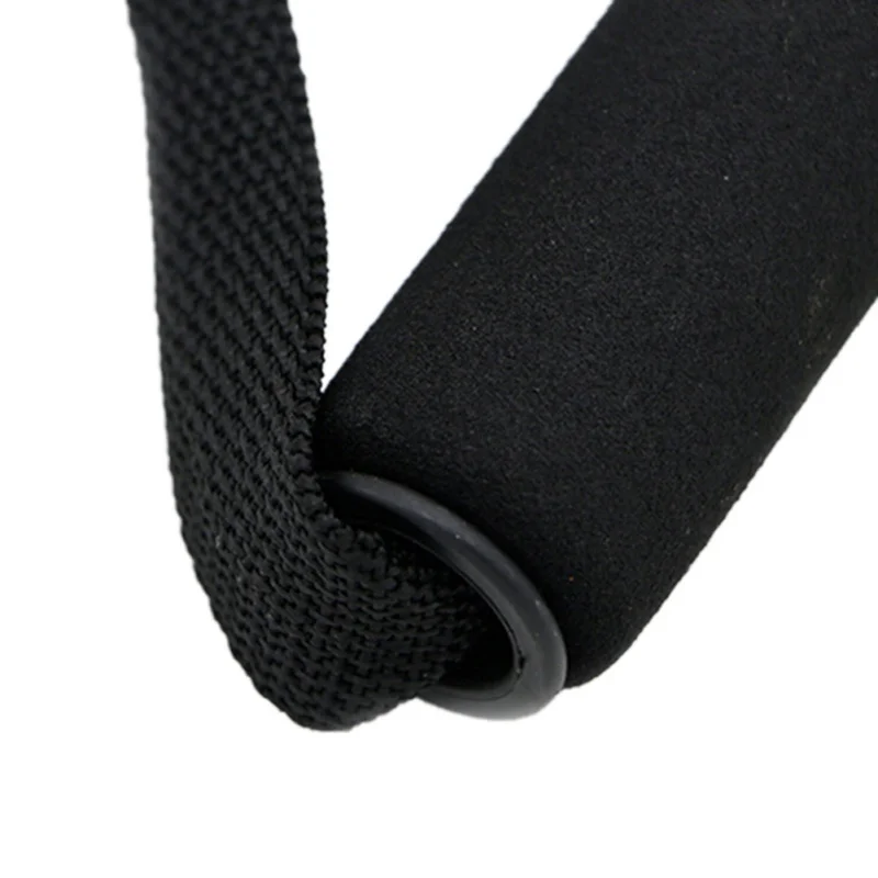 1pc Resistance Band Foam Handle With Ribbon Multi Functional Ribbon Iron Hook Fitness Exercise Stretching Pull Yoga Accessories