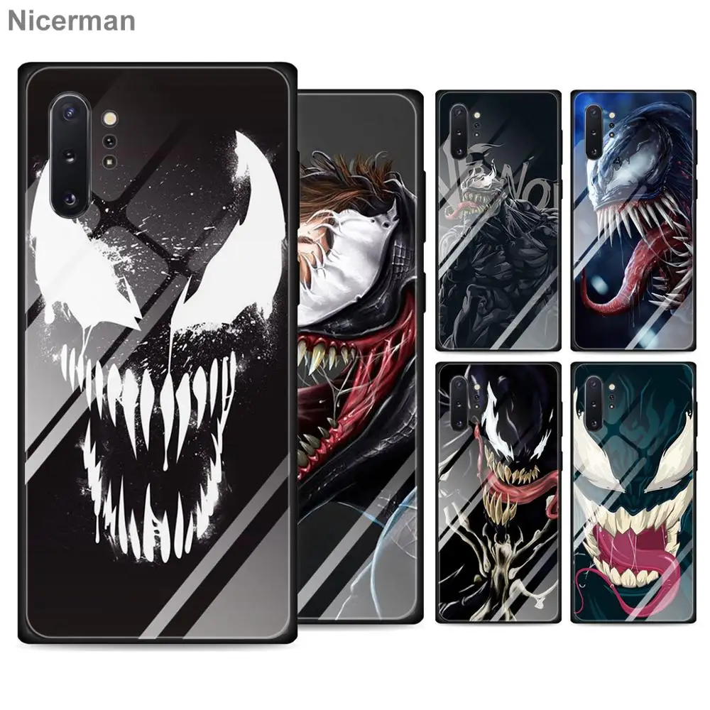 Чехлы из закаленного стекла Venom Villain Hulk для Samsung Galaxy S10 S20 Ultra S8 S9 Plus S10e Note 9 10 A50 A30