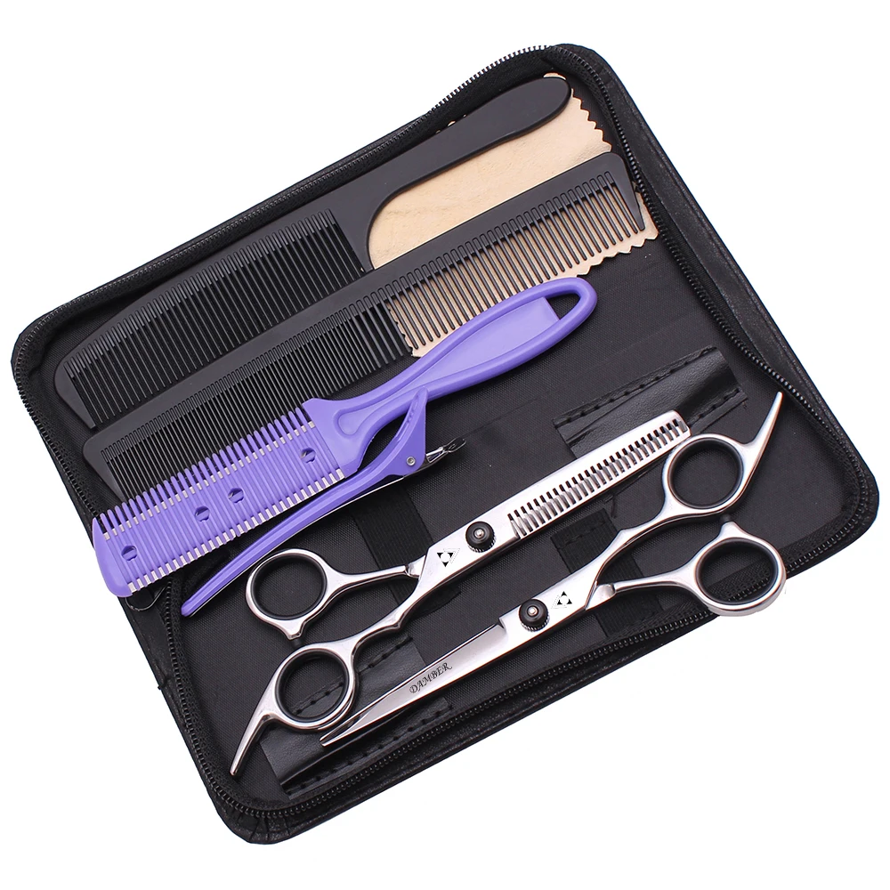 5.5 6.0 Professional Hairdressing Scissors Hair Thinning Barber