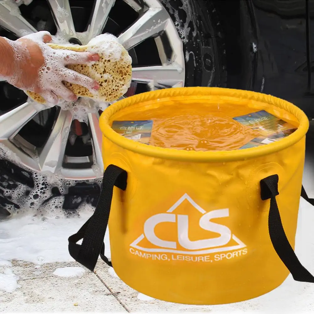 10L сумка для мытья автомобиля портативное ведро уличный походный раскладной ведро для воды рыболовное ведро Походное многофункциональное складное ведро