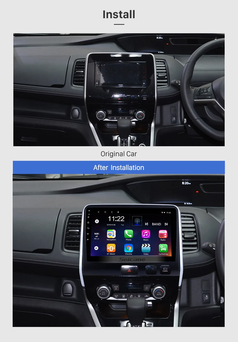 Clearance Seicane Car 10.1" HD 2Din Android9.0 Wifi GPS Multimedia Player Radio For Nissan Serena 2016 2017 2018 Head Unit Support DVR RDS 1 Clearance Seicane Car 10.1" HD 2Din Android9.0 Wifi GPS Multimedia Player Radio For Nissan Serena 2016 2017 2018 Head Unit Support DVR RDS 1