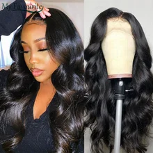 

Peruvian Hair Wigs 13x4 Lace Frontal Body Wave Wig Preplucked Transparent Lace 26 28 30 Inches Non Remy Human Hair Wig On Sale