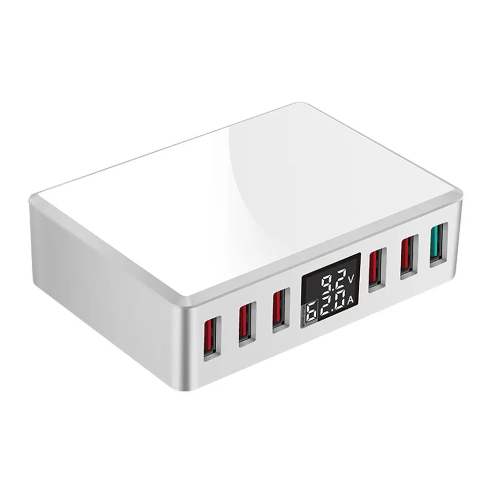 T9+ Мульти быстрое зарядное устройство USB зарядка несколько 6 USB телефон зарядная станция Универсальный usb-хаб зарядное устройство светодиодный дисплей