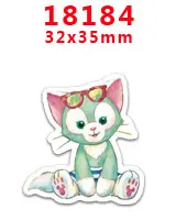PR18184 30 шт./Плоская задняя часть полимерные персонажи мультфильмов diy украшения ремесла аксессуары DIY материалы ручной работы PR11690 - Цвет: PR18184