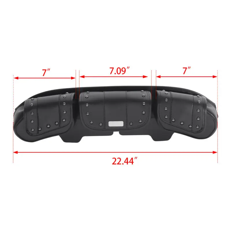 Мотоцикл ветровое стекло сумки Тройная сумка 3 кармана для Harley Touring FLHT FLHX FLHTK 96-13