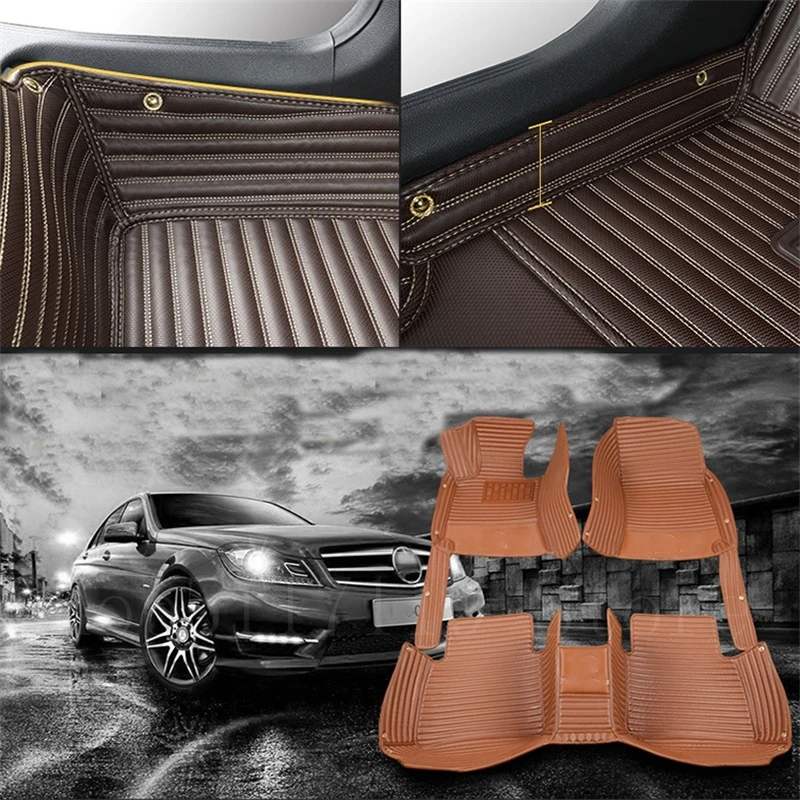 Подходит для 2005 2019 Mercedes Benz C Class W202 W203 W204 W205 Deluxe custom Car foor mat индивидуальный пошив