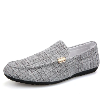 

Men Casual Shoes 2019 Spring Summer Men Loafers New Slip On Light Canvas Youth Men Shoes Breathable Fashion Flat Footwear