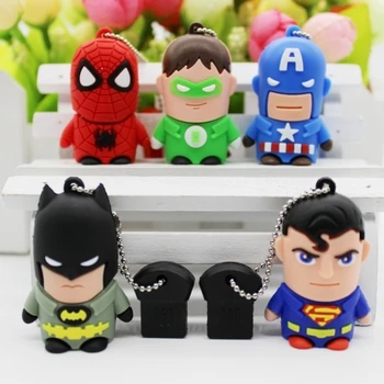 

New Batman Usb Flash Drive 2TB 1TB Hot Pendrive Captain America Super Hero Pen Drive 32GB 16GB 128GB Cartoon Usb 2.0 Stick Key