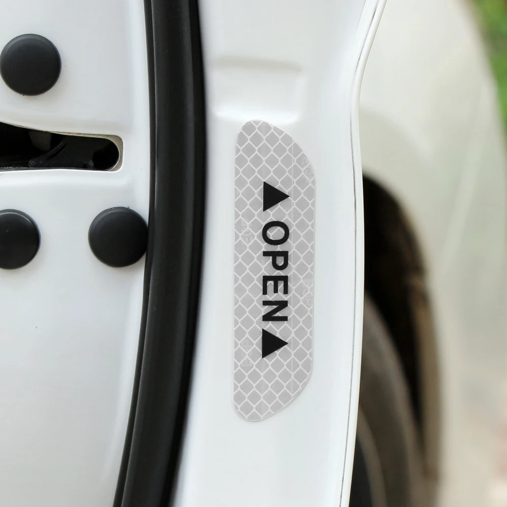 4 шт. предупреждающий знак светоотрающей полосой Универсальный Внешние