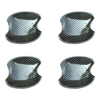 

for Toyota Raize A200A/210A 2019 2020 Carbon Fiber Car Door Handle Bowl Cover Trim Sticker Decoration Accessories, 4PCS