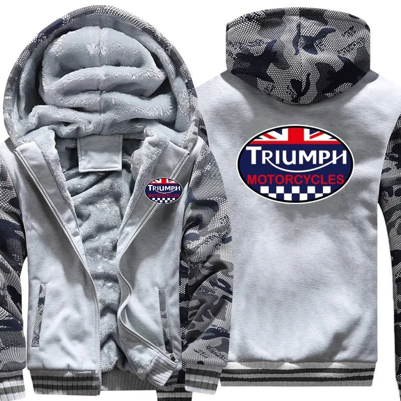 Королевский синий TRIUMPH мужские и wo мужские толстовки зимние на молнии мужские армейские камуфляжные толстовки куртки - Цвет: Королевский синий