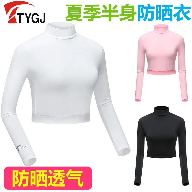 O-neck Full Roupas De Golfe Camisetas Mujer Golf Shirts Women Sleeve Male Sun protection Shirt Ice Tights Models Clothing