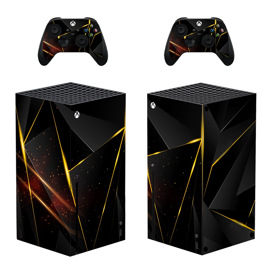 Geometric Fragment Style Xbox Series X Skin Sticker for Console & 2 Controllers Decal Vinyl Protective Skins Style 1