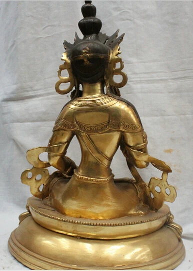 503+++ 2" тибетская Буддийская бронза Vajradhara Vajrabhairava Ваджра колокольчик статуя Будды