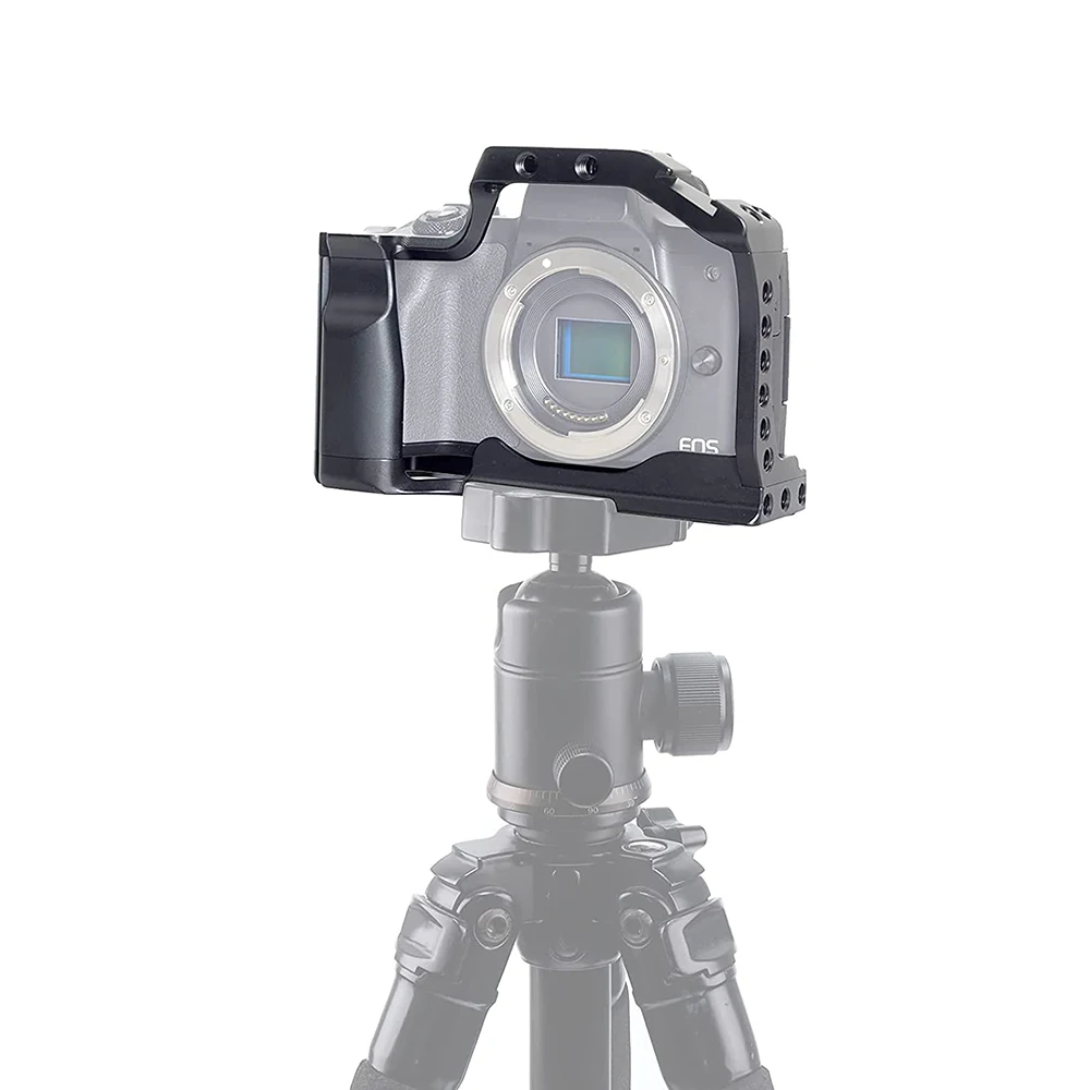 Fotga Alluminio Dslr Gabbia Per Fotocamera Stabilizzatore Cinematografico Rig Extension Frame Per Canon Eos M50 Mark Ii/M50/M5 Mirrorless Camera