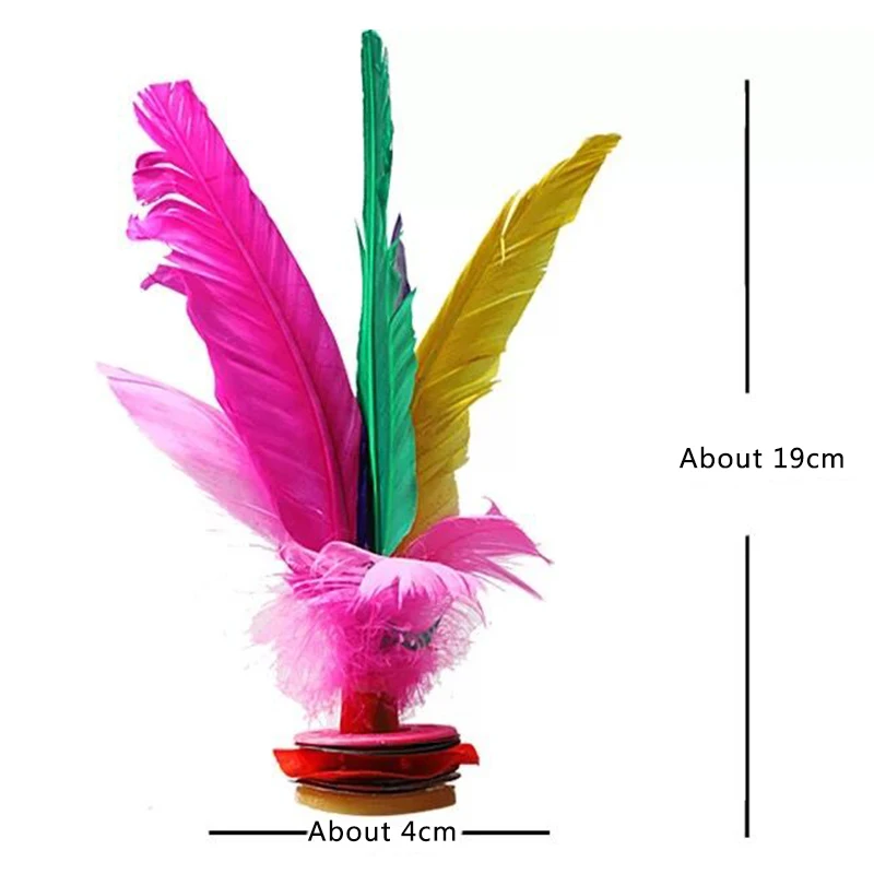 Chinese Jianzi, High Quality Bouncy Kick Shuttlecock, Colorful Feathers, Funny Foot Games