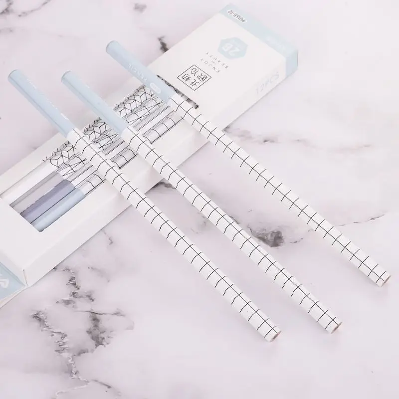 12 шт. 2B деревянные карандаши для рисования черный сердечник нетоксичные школьные канцелярские принадлежности