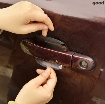

2018 Special Offer Car door handle stickers film for bmw e90 vw polo alfa romeo mazda 6 nissan citroen c4 peugeot accessories