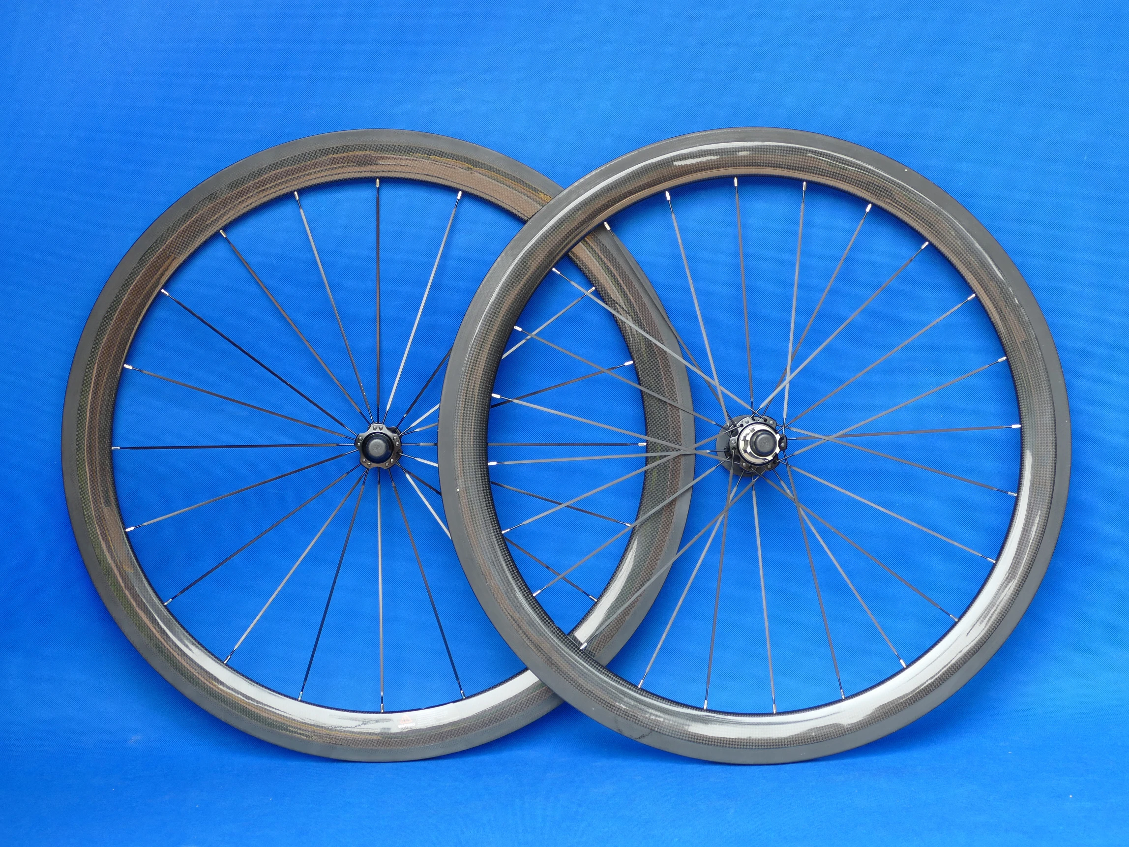 

1 Pair : 3K UD Full Carbon Fiber Matt Glossy Road Bike Clincher Wheelset 50mm - width 23mm Bicycle WHEEL Rim 700C Basalt Side