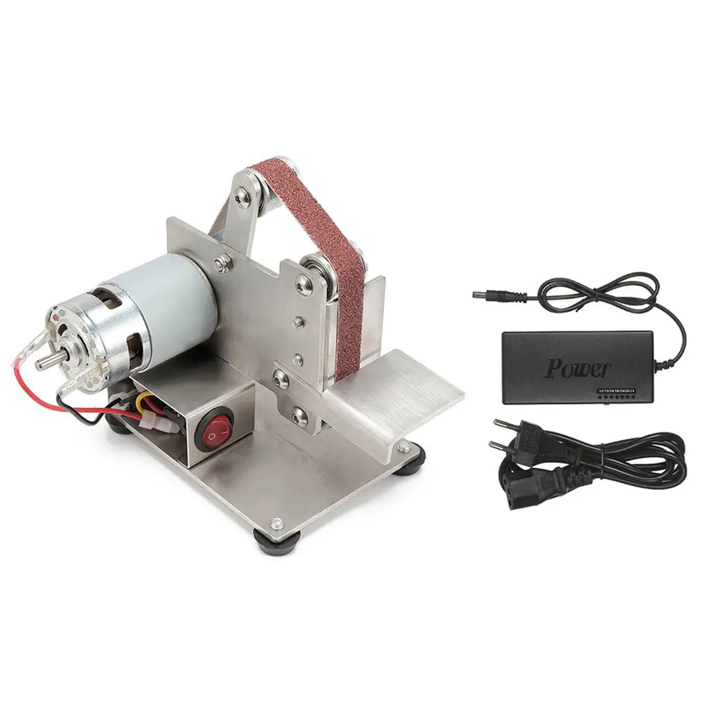 

Hot Multifunctional Grinder Mini Electric Belt Sander Polishing Grinding Machine Cutter Edges Sharpener Belt Grinder Sanding