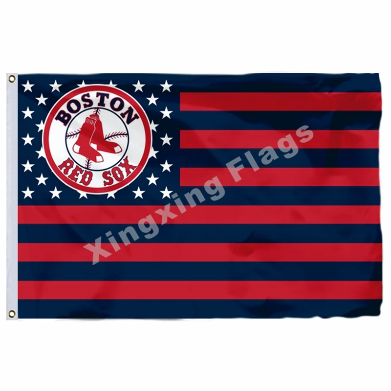 Boston Red Sox флаг 3ft x 5ft полиэстер баннер летающие Размеры № 4 90x150 см Изготовленный На Заказ Флаг