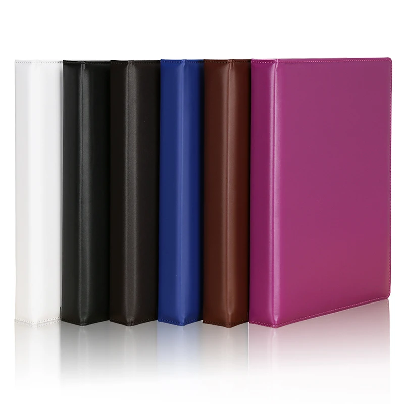 

New Arrivals Business Gifts A4 Spiral Loose Leaf Blank Diary Notebook Durable Leather Journal 6 Colors