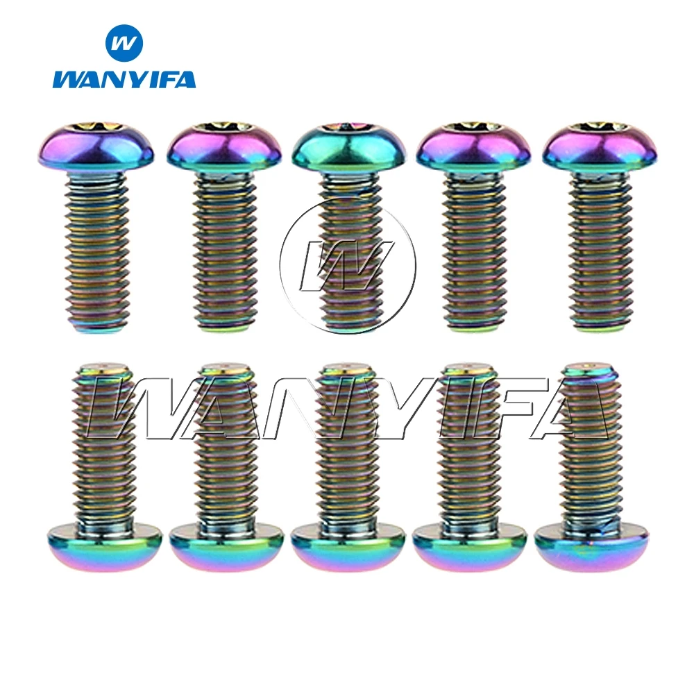 Rainbow Wanyifa Ti Болт M8x20mm Torx40 винты для DUCATI Мотоцикл Велоспорт дисковый тормоз ротор 10 шт./лот - Цвет: Rainbow