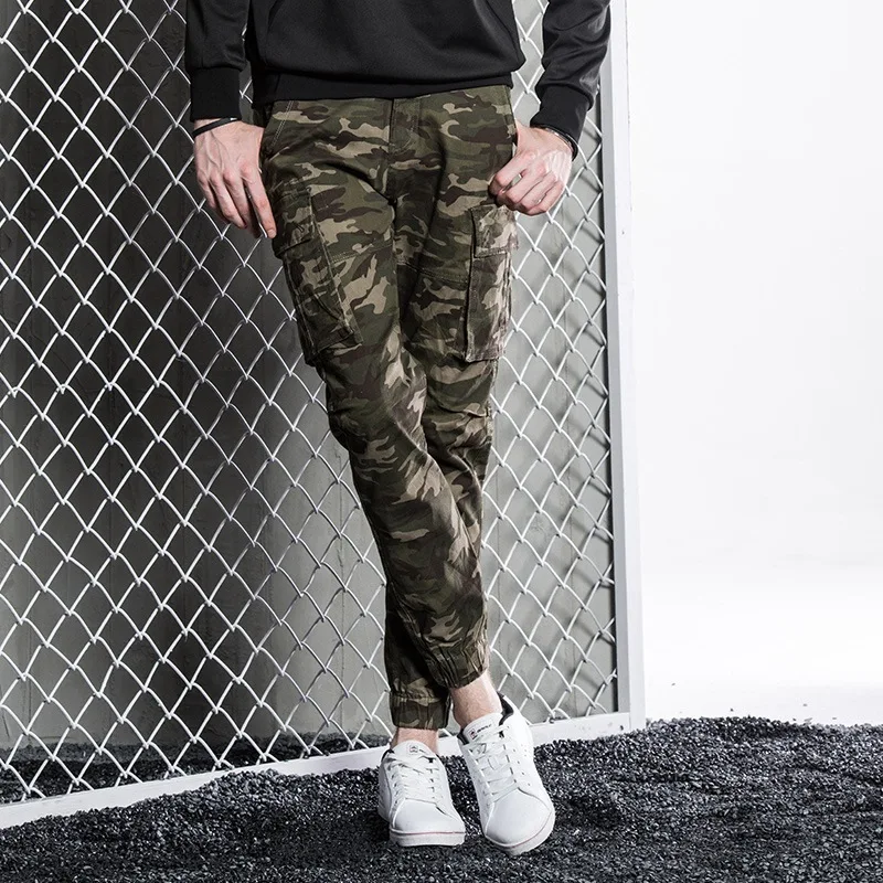 

Brand Men'S Wear Military Style Multi-pockets Casual Pants Loose-Fit Men's Camouflage Pants Multi-pocket Trousers