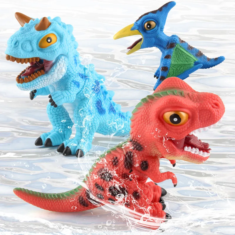 Ensemble de jouets de dinosaure en caoutchouc souple pour enfants