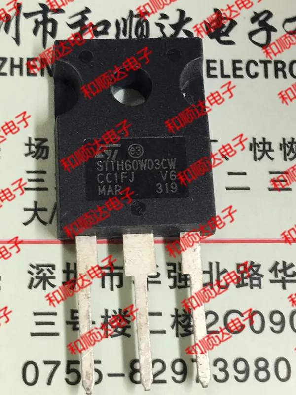 10 шт./лот STTH60W03CW запас до-247