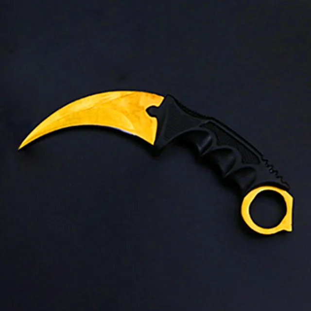 CS GO счетчик удар карамбит коготь мрамора выцветание nife оболочка охотничий лагерь тактический бой выживания боевой самообороны hawkbill - Цвет: Серый