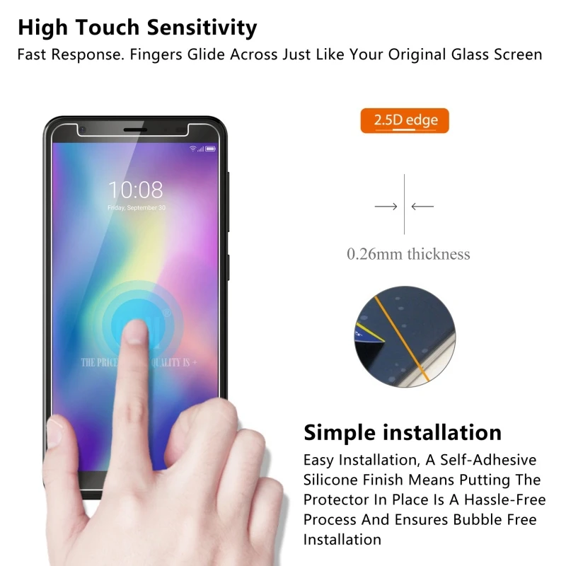 2 шт закаленное стекло для zte Blade A5 защита экрана 2.5D 9H Премиум Закаленное стекло для zte Blade A5 защитная пленка