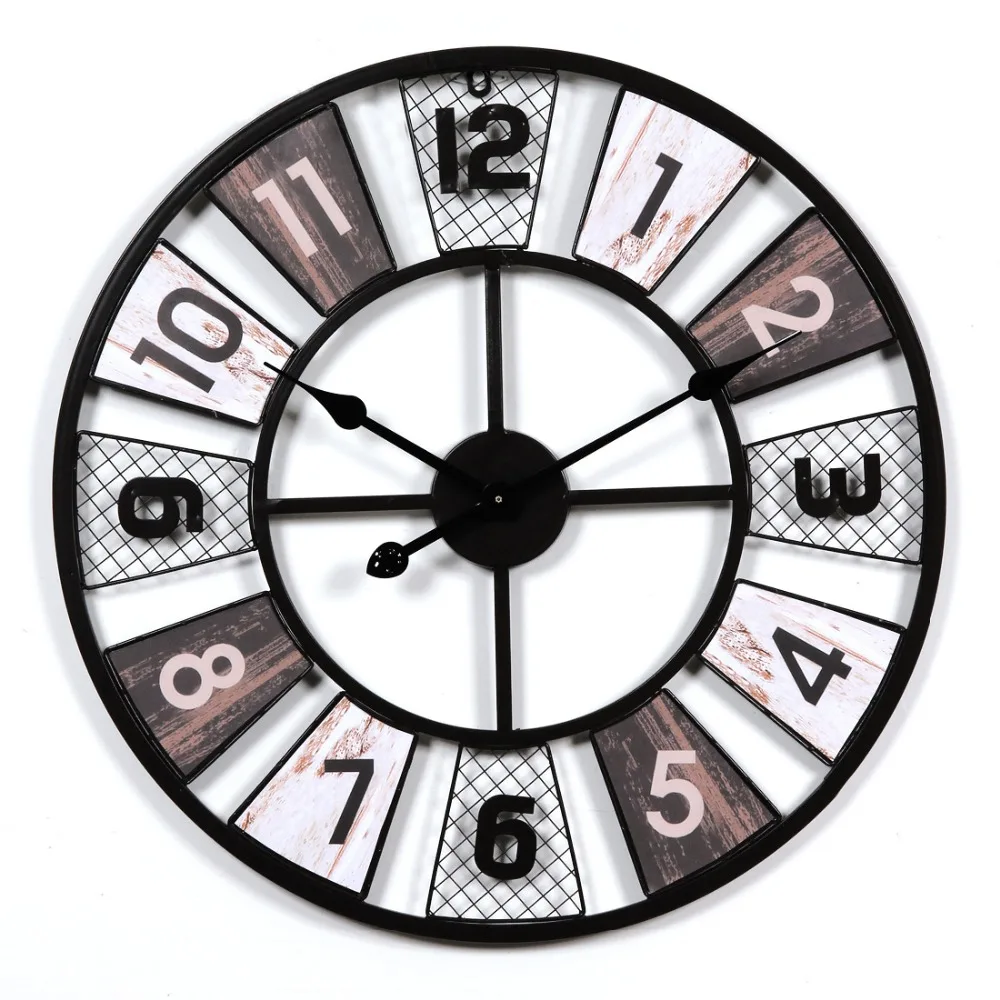 Retro Iron Art Clocks