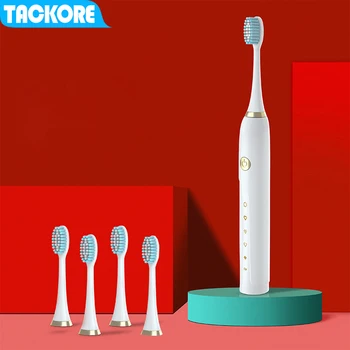 

Tackore Electric Toothbrush Sonic Toothbrush USB Charging Face Wash Brush Face Massage Brush