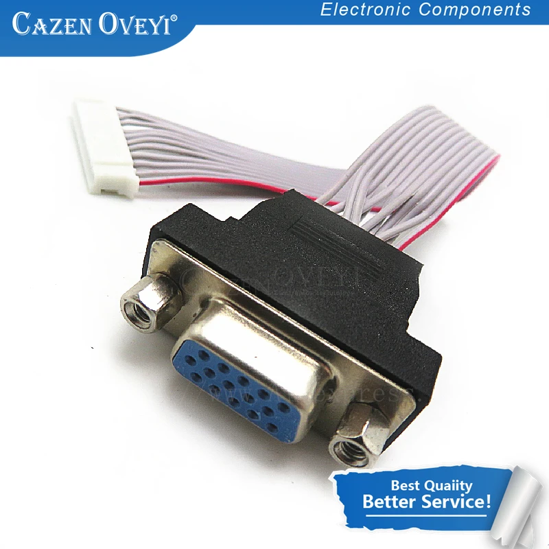 1 pz / lotto 12P a 15 p vga femmina d-sub adattatore pin pin vga connettore lunghezza 150mm cavo corto per lcd led fai da te Disponibile