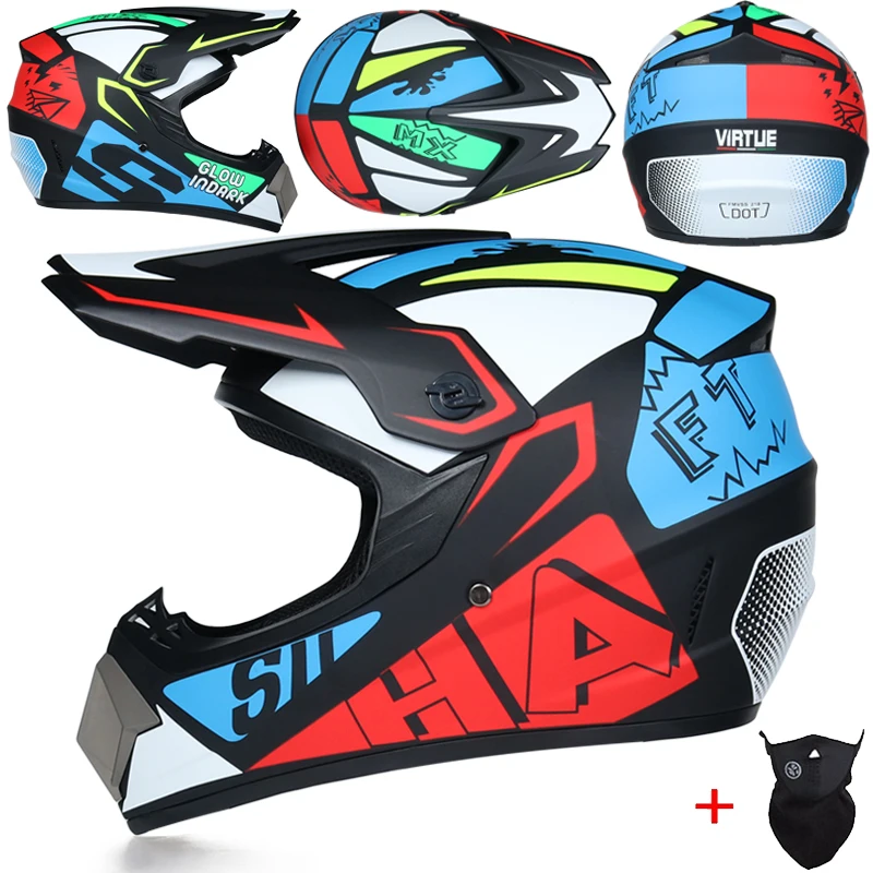 MSUEFKD Best Sell Offroad Mountain Full Face Motobiker Helmet Classic Bike MTB DH Racing Helmet Motocross Downhill Bike Helmet - Цвет: 14