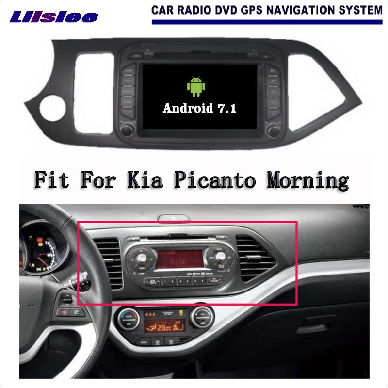 Liislee Android 7 1 2G RAM для Kia Picanto Morning Car Radio Аудио Видео Мультимедиа DVD плеер WIFI DVR GPS Navi