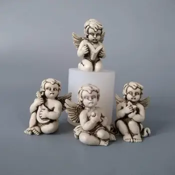

Angel Candle Molds Handmade Plaster Gypsum Molds Silicone Paraffin Candle Molds