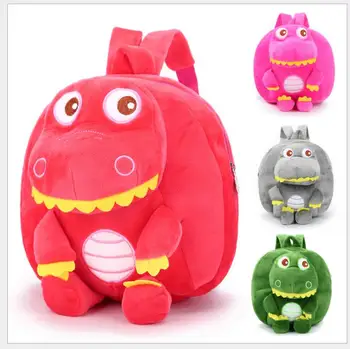 

Toddler Kids Children Boys Girls Cartoon Dinosaur Plush Backpack Schoolbag Shoulder Bag Travel Rucksack baby Boys