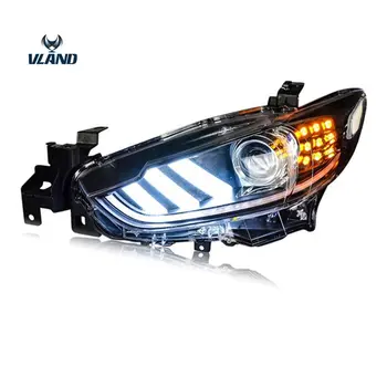 

VLAND car styling head lamp for Atenza LED headlight 2015 2018 for Mustan design DRL+moving signal